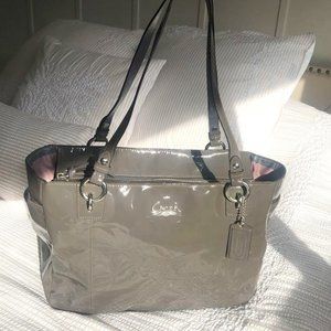 Coach Embossed Patent Leather Gallery Tote